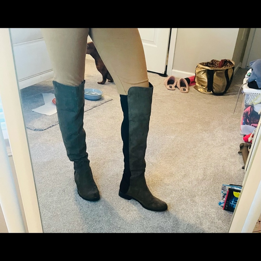 UNISA- tall olive / black over the knee  boots size 7